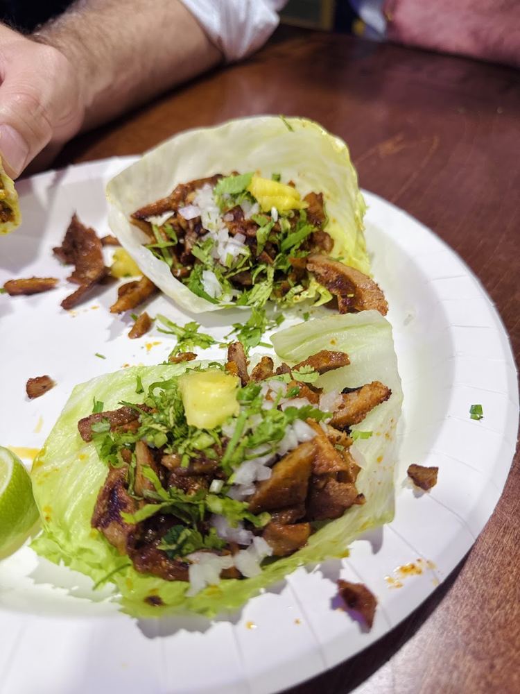 Tacos from Taqueria Los Cuates